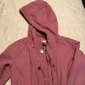 Cargo jacket with hood, girls size 6